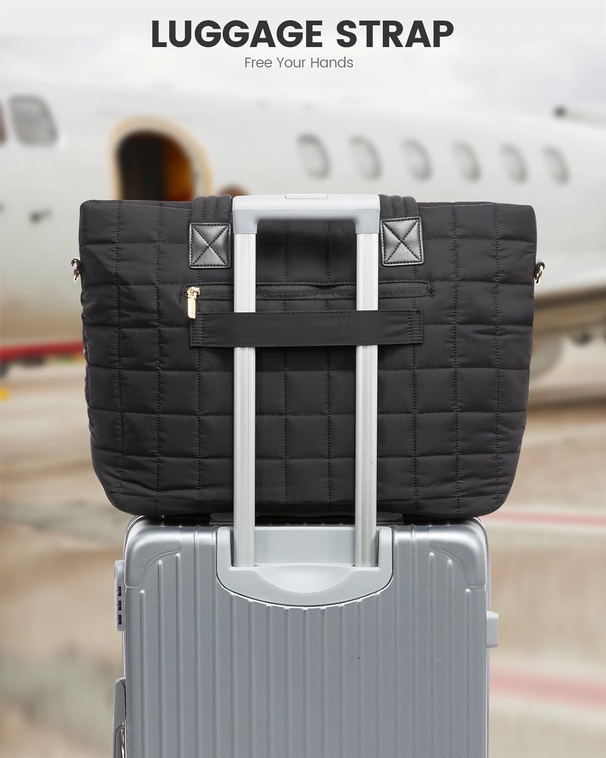 Thumbnail 5 de LOVEVOOK Tote Bags for Women: Large Work Bag with 17.3" Laptop Compartment and 35L Capacity