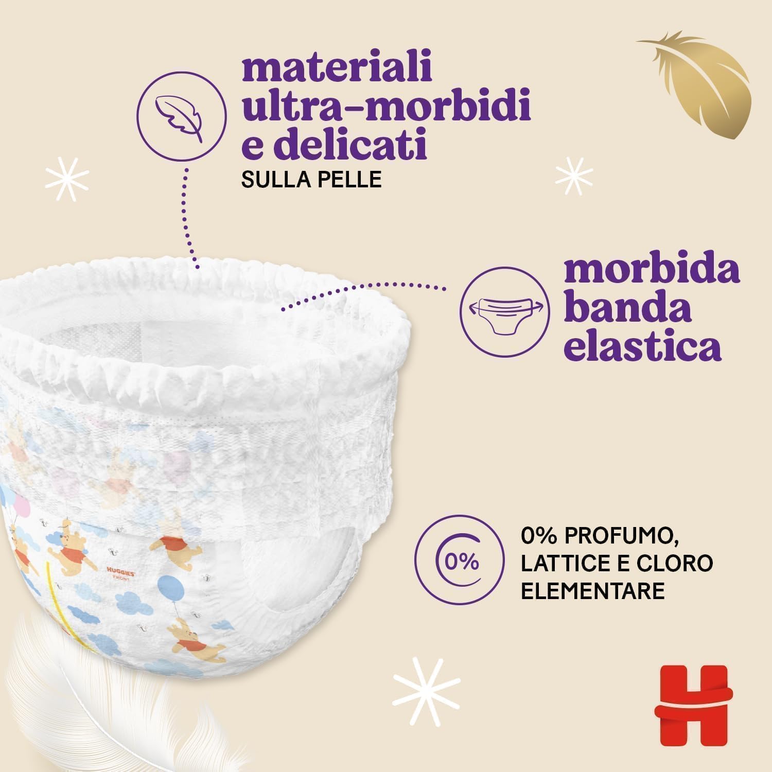 Detalle de Huggies Extra Care Pannolini Taglia 4 80 pezzi