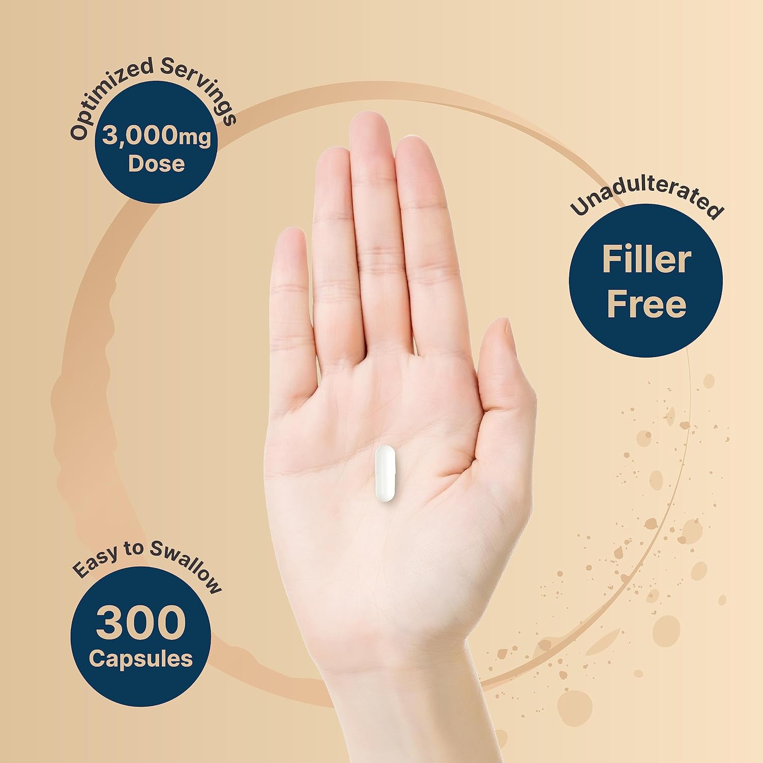 Detalle de NatureBell Creatine Capsules 3,000mg