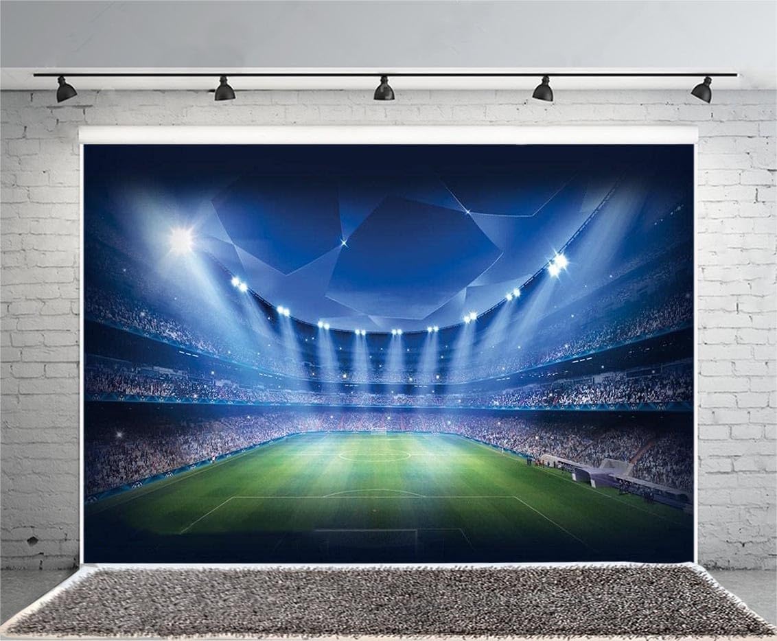 Detalle de Haosphoto Football Field Backdrop 210×150cm