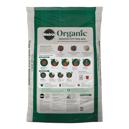 Detalle 2 de Miracle-Gro Organic Indoor Potting Mix, 16 qt
