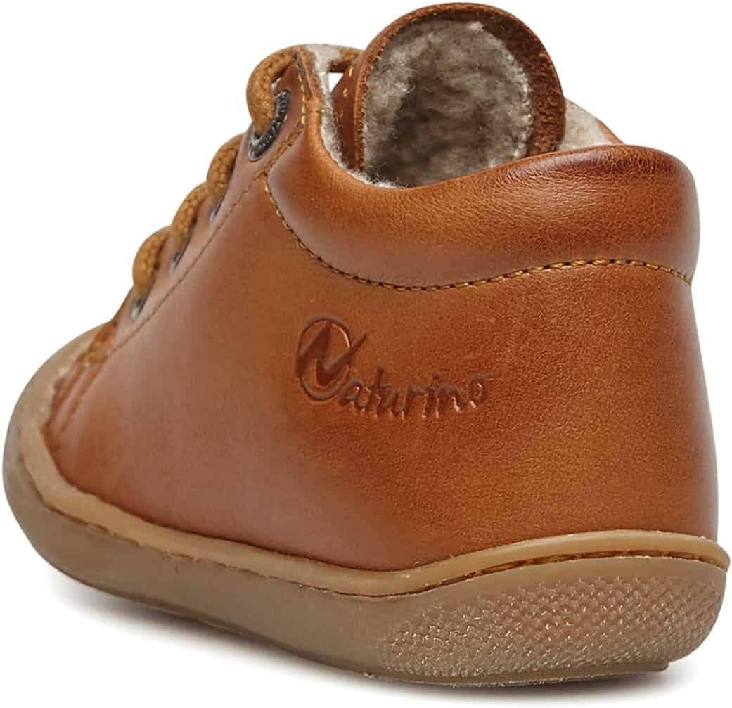 Detalle de Naturino Unisex Kid's Cocoon First Walker Shoe: prima camminata in pelle con interni in lana