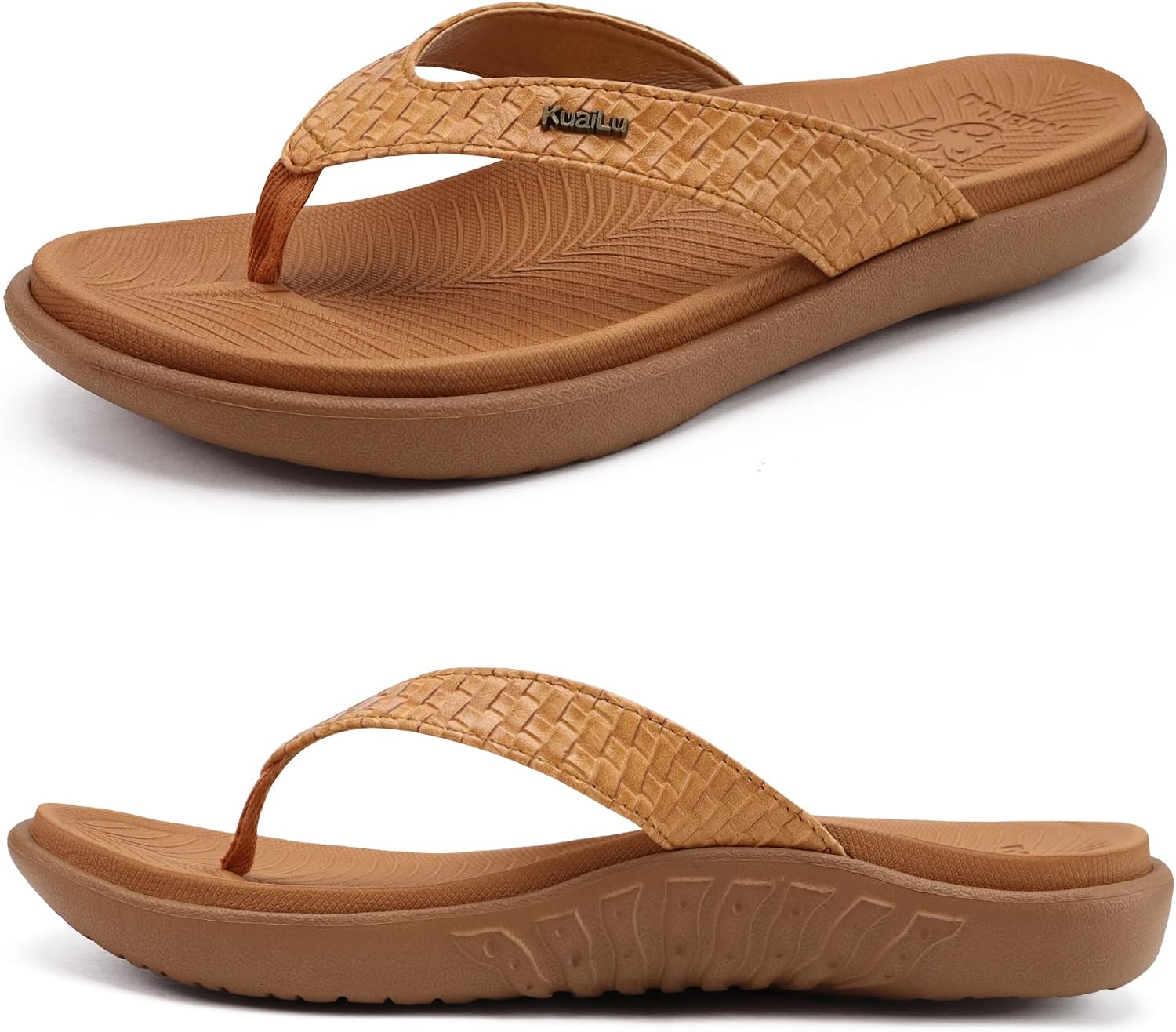 Thumbnail 4 de KuaiLu Womens Flip Flops Arch Support Yoga Mat Cushioned Sandals