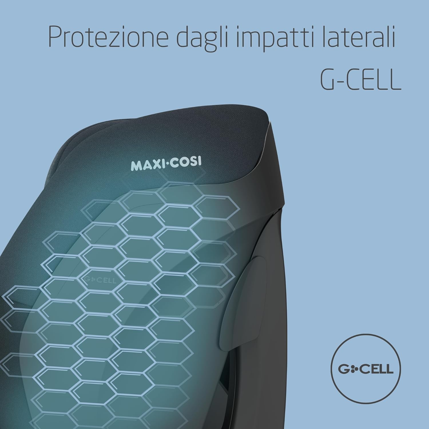Detalle de Maxi-Cosi Titan S i-Size: seggiolino auto evolutivo da 15 mesi a 12 anni con protezione G-CELL