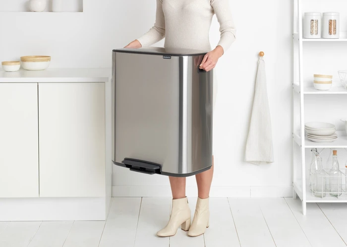 Thumbnail 12 de Brabantia Bo Treteimer 60 Liter Edelstahl Fingerprint Proof + Müllbeutel (120 Stück) 🗑