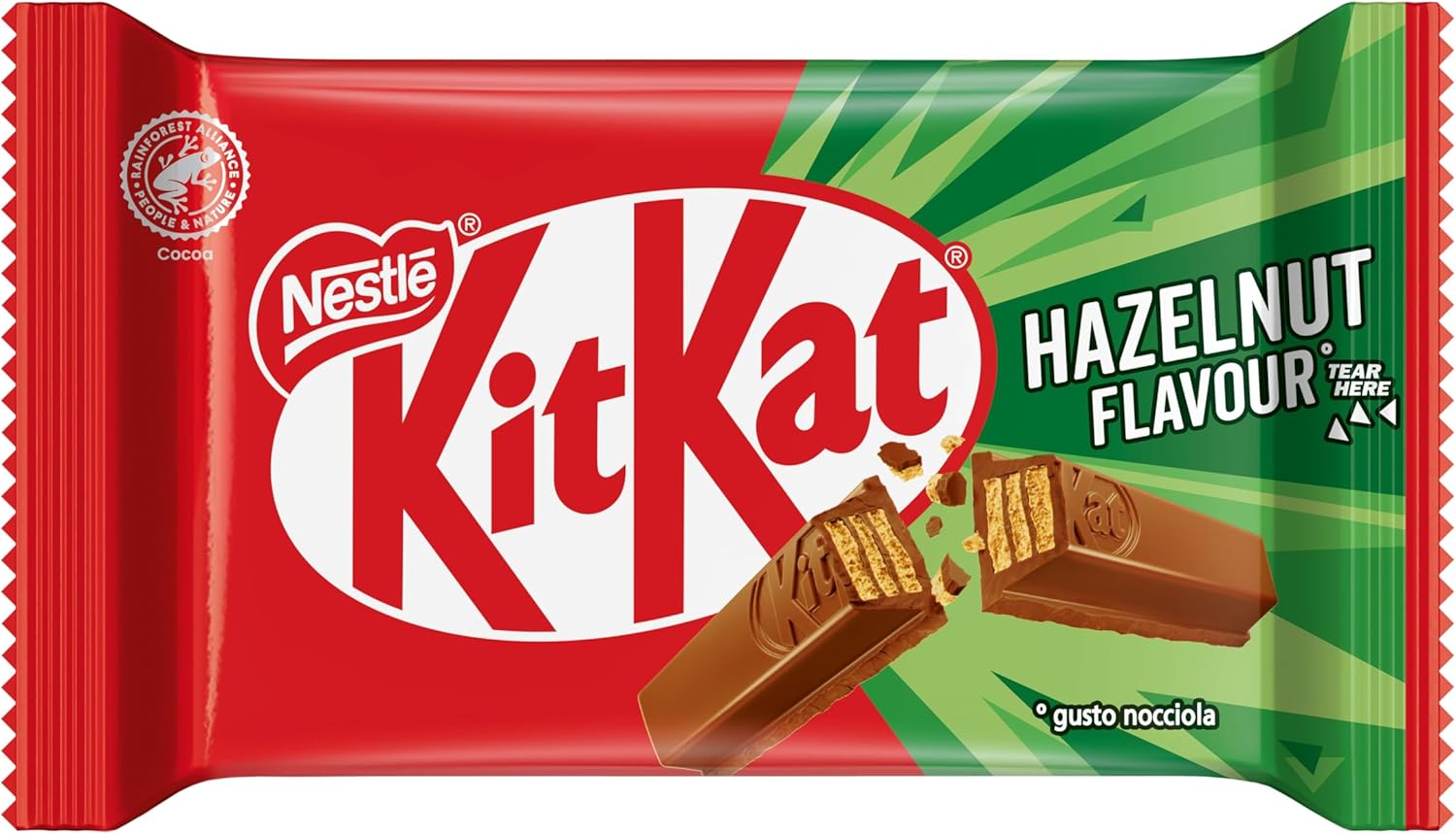 Thumbnail 5 de KitKat Hazelnut Wafer ricoperto di Cioccolato al Latte - 24 snack da 41,5 g (996 g)