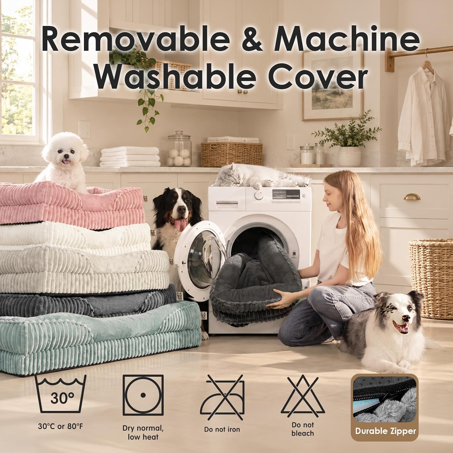 Detalle 2 de EHEYCIGA Orthopedic Dog Bed 42x30 Inch