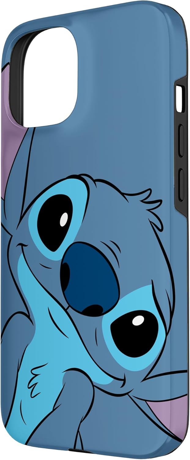 Thumbnail 1 de Coque Disney Lilo & Stitch Cute Stitch Face Slate Gray pour iPhone 15