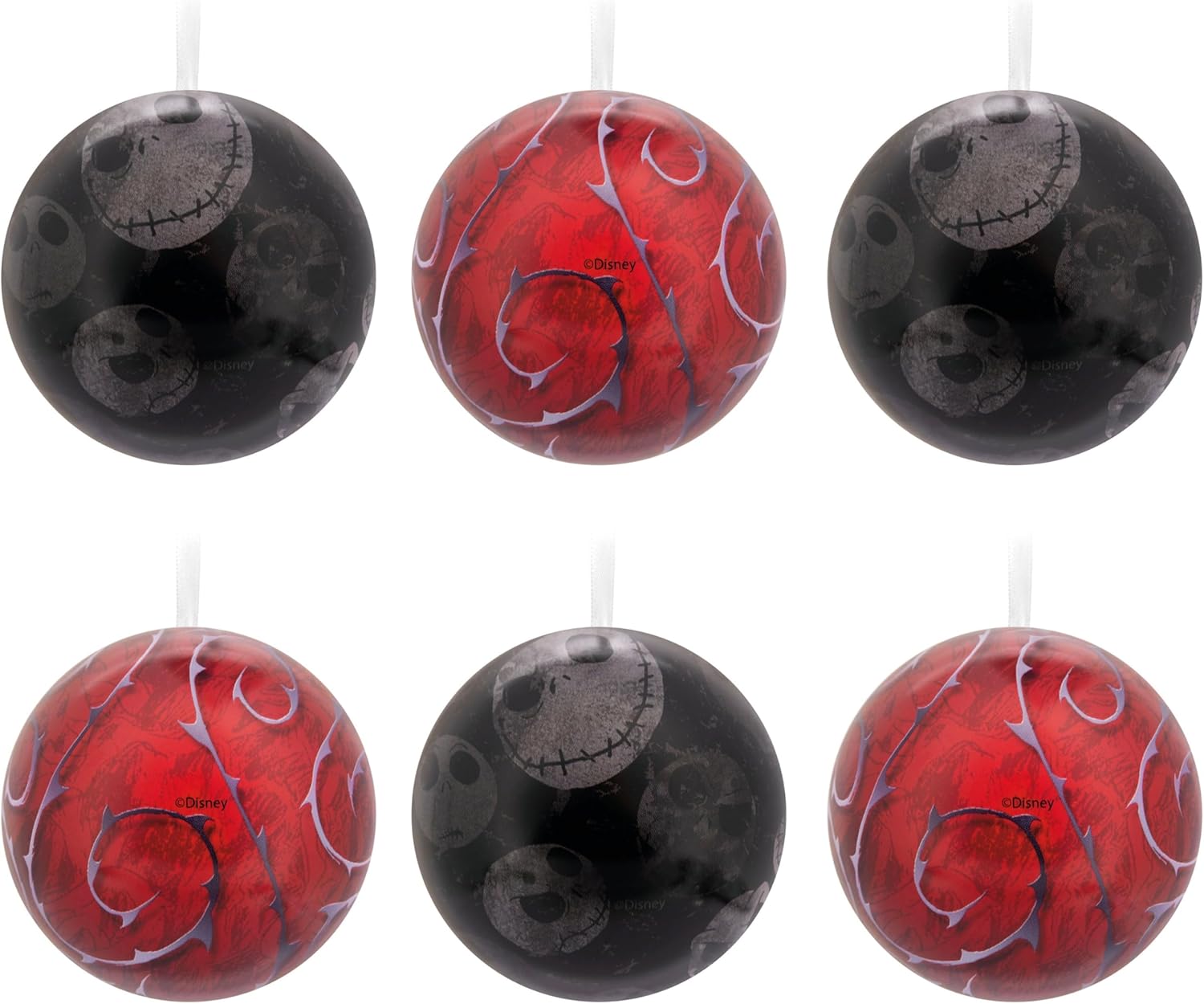 Detalle 2 de Hallmark Cauchemars Avant Noël – 12 boules en étain 🎄