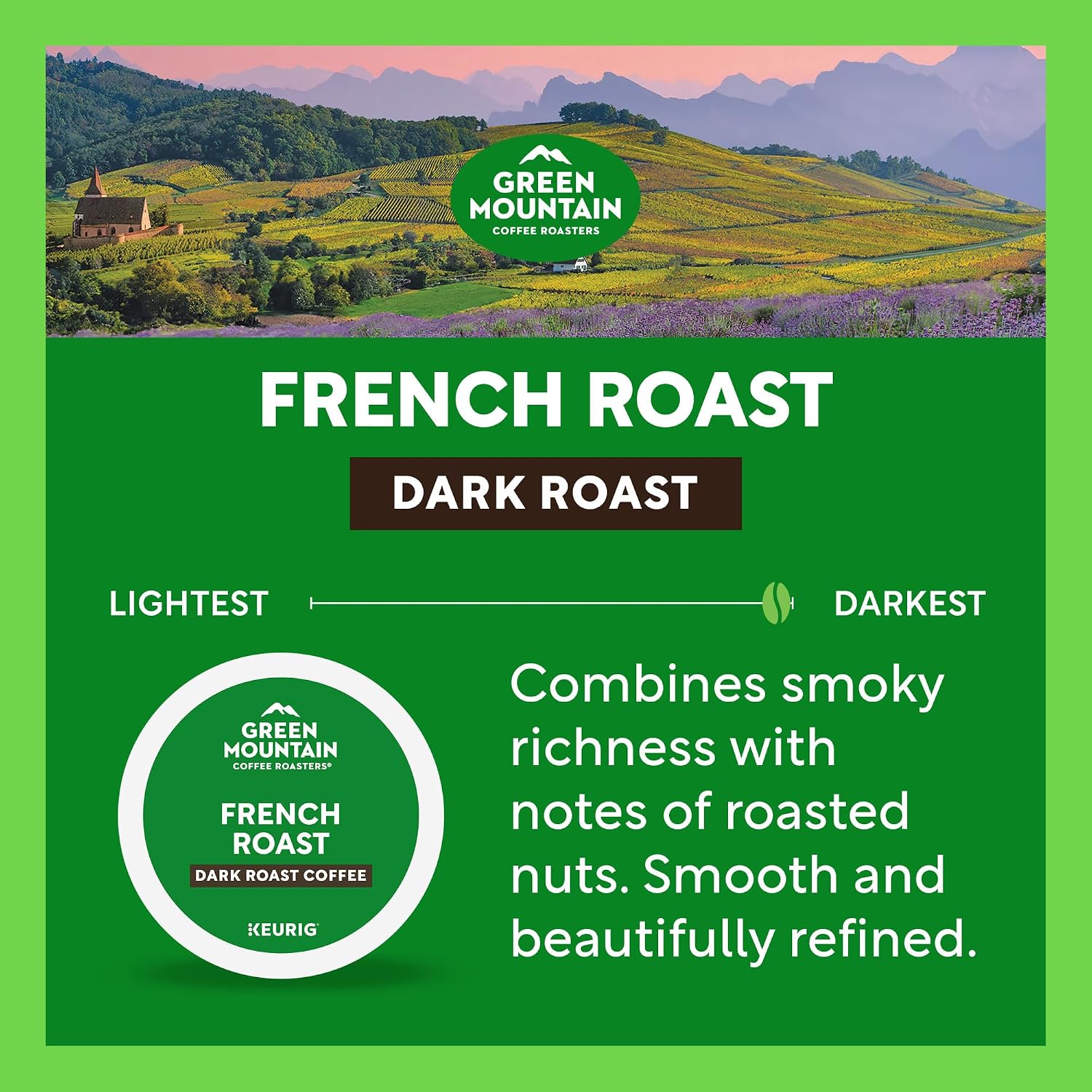 Thumbnail 6 de Green Mountain French Roast Coffee K-Cup Pods, 60 Count