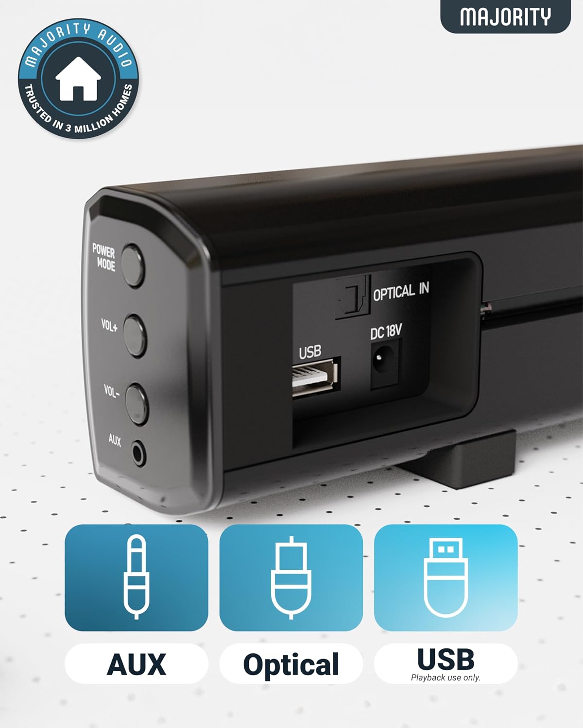 Thumbnail 4 de MAJORITY Bowfell 50W Bluetooth TV soundbar