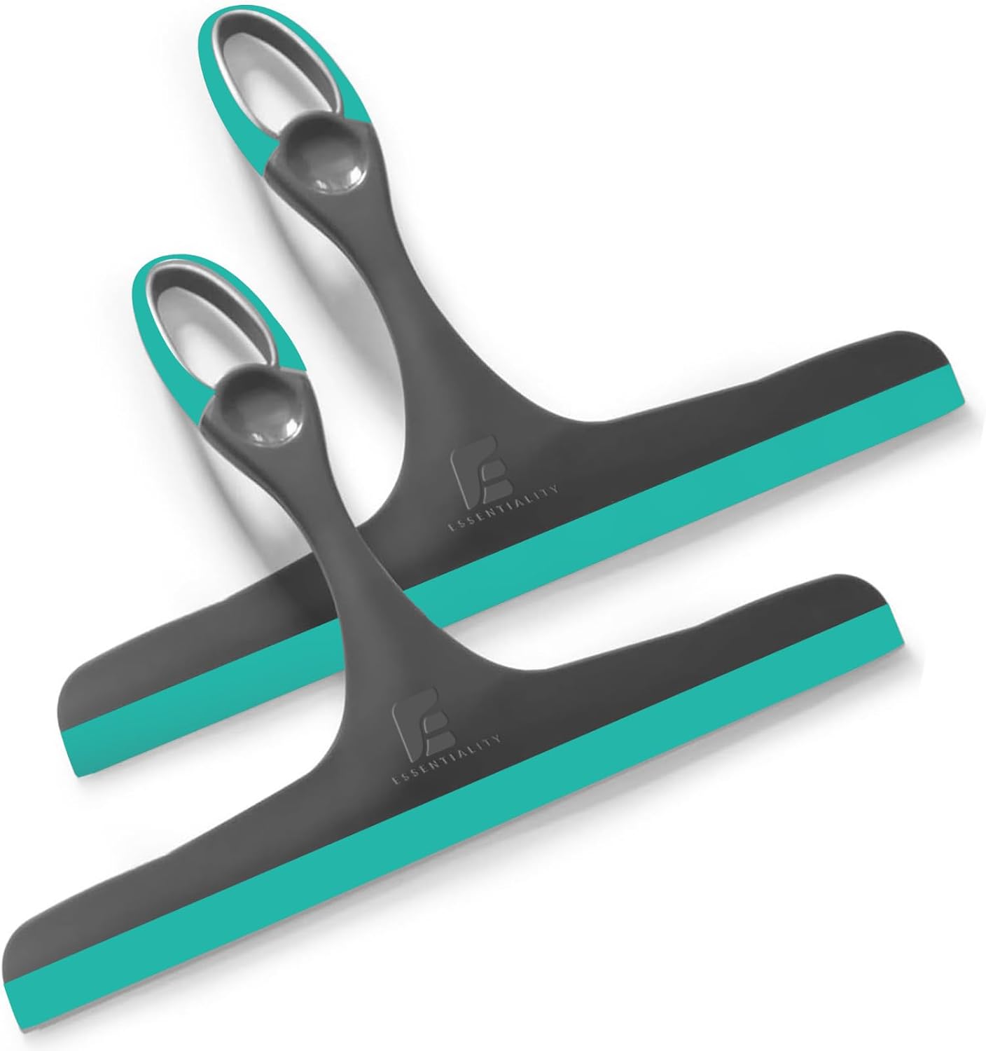 Detalle de Essentiality 2-Pack Multipurpose Window Squeegee – Turquoise/Grey