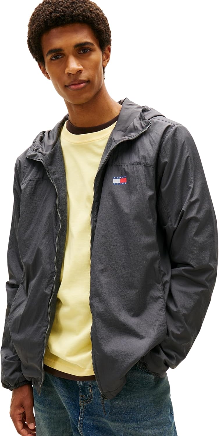 Detalle 2 de Tommy Jeans Tjm Fleece Chicago Jacket Ext DM0DM22291 – Veste coupe-vent homme