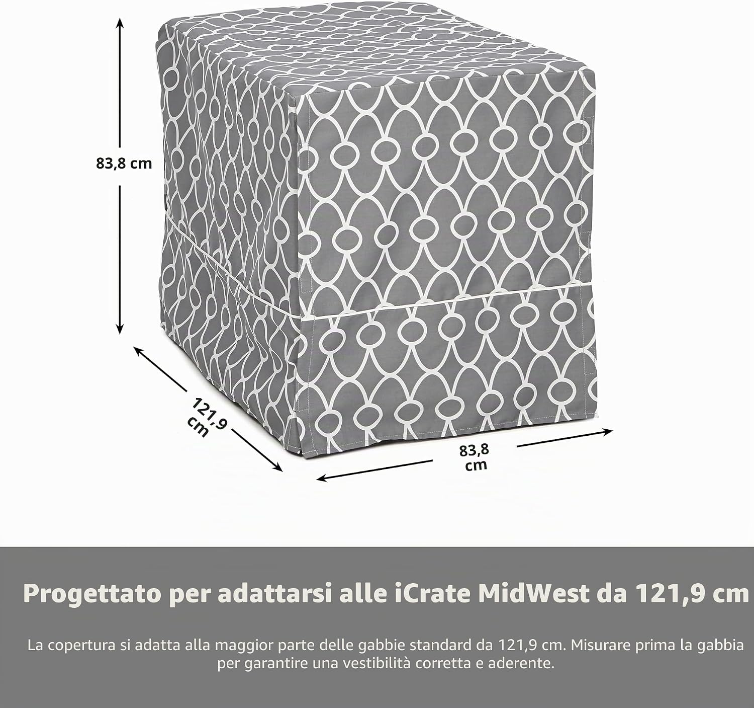 Detalle 2 de MidWest Homes for Pets Copertura per gabbie XL: protezione in Teflon e policotone per gabbie da 122 cm