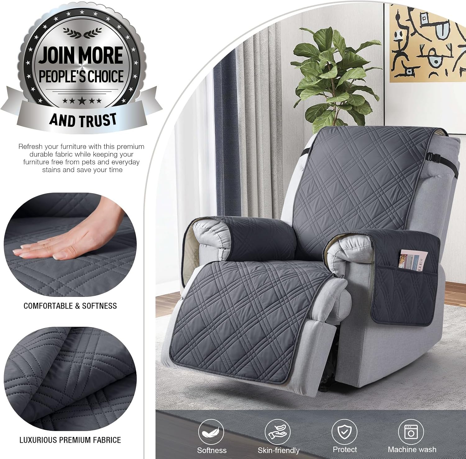 Detalle de TAOCOCO Recliner Chair Cover
