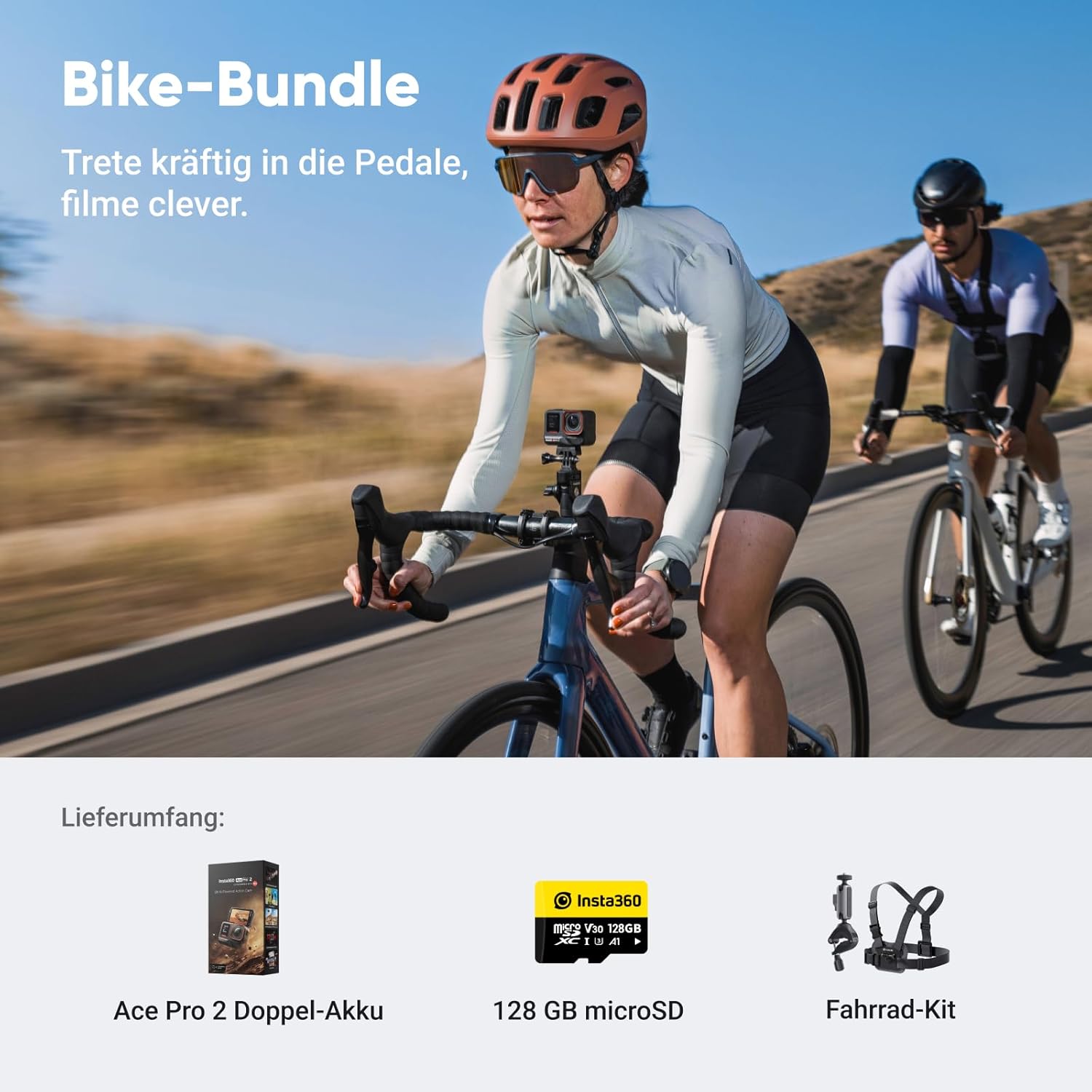 Thumbnail 1 de Insta360 Ace Pro 2 8K Actionkamera Bike-Bundle