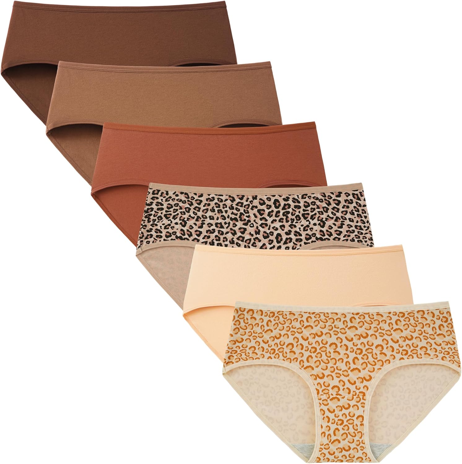 INNERSY Cotton Hipster Underwear 6-Pack