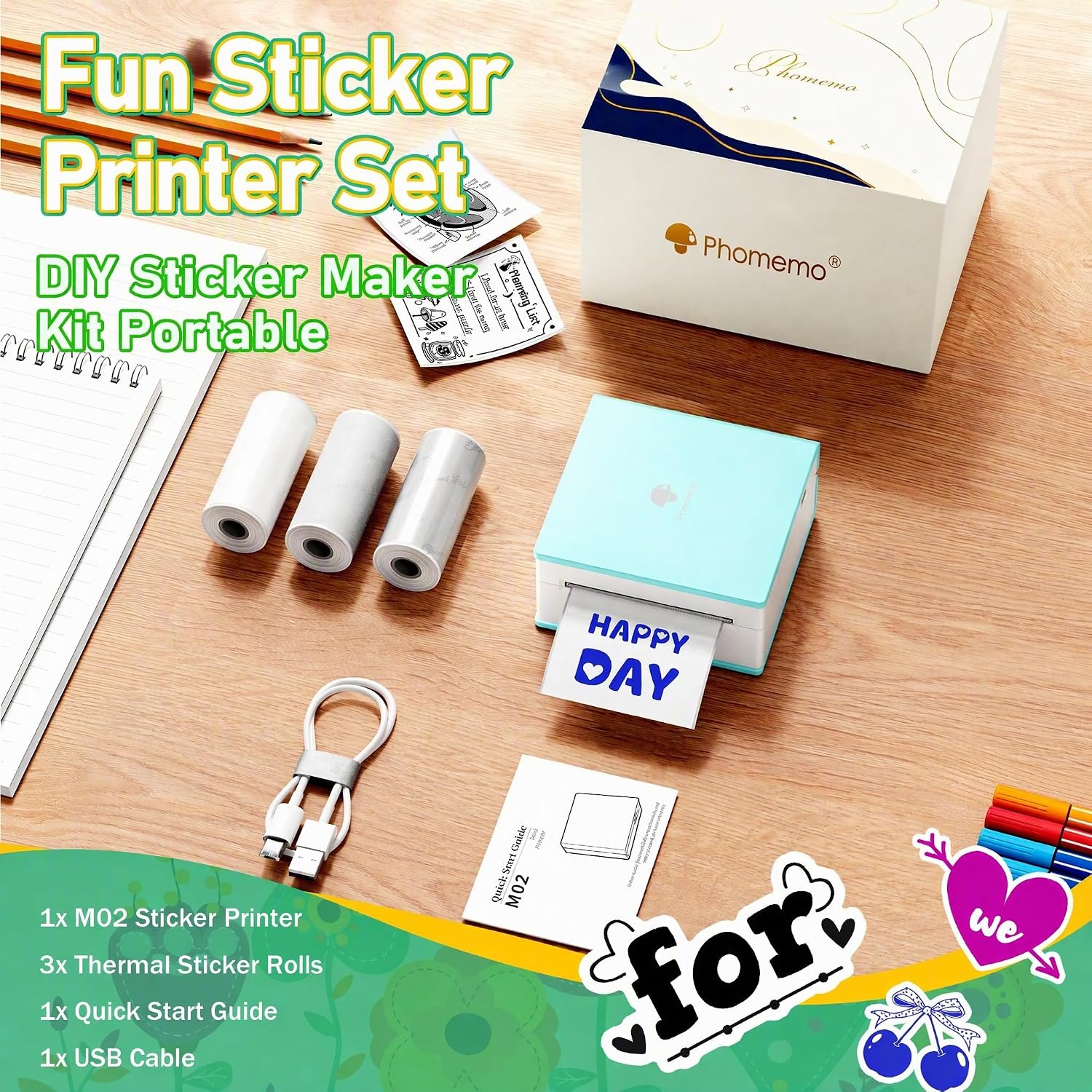 Detalle 2 de Phomemo Mini Sticker Printer M02