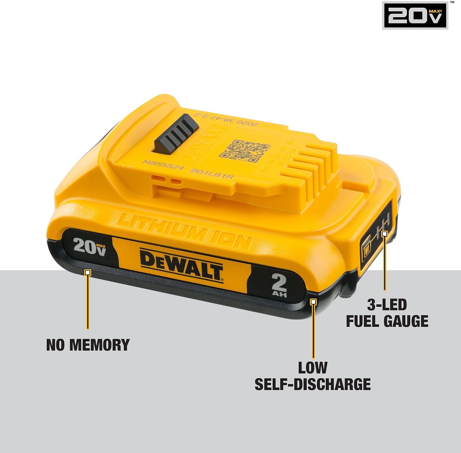 Detalle 2 de DEWALT Compact Battery Pack 2.0Ah