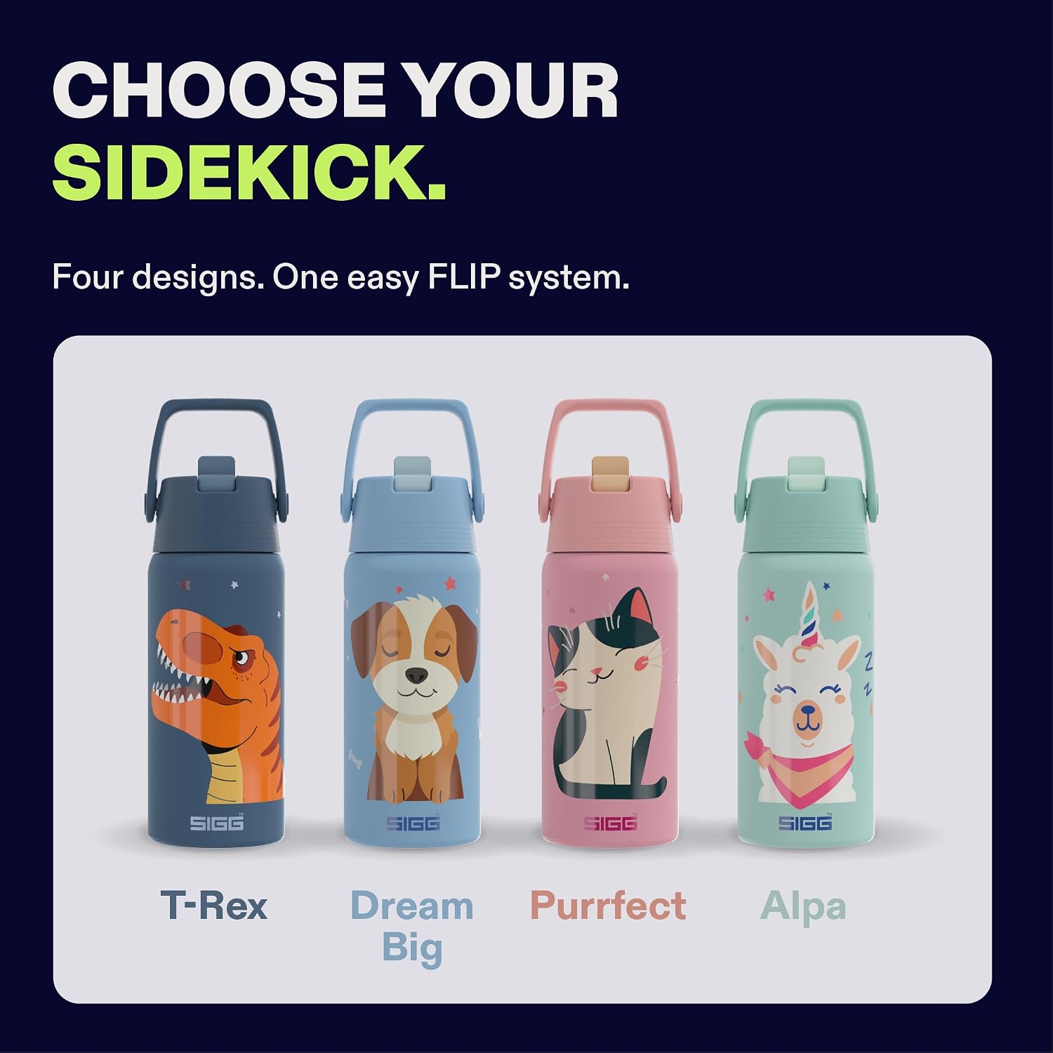 Detalle 1 de SIGG SHIELD THERM FLIP Dream Big insulated bottle, 0.5L, with straw