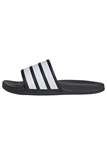Detalle de Adidas Adilette Comfort 2.0 Slides – Unisex, Core Black/Ftwr White/Carbon, Größe 46 EU