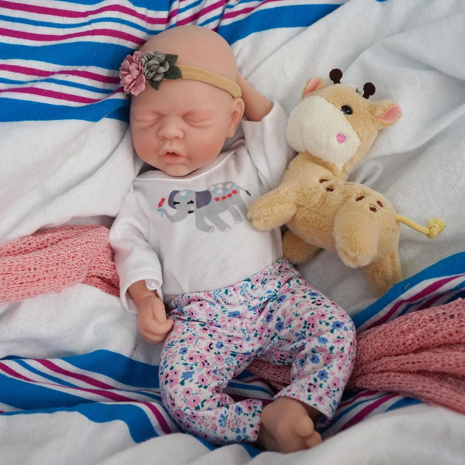 Thumbnail 6 de MYREBABY Lifelike Reborn Baby Dolls - 12-inch Full Silicone Newborn Girl