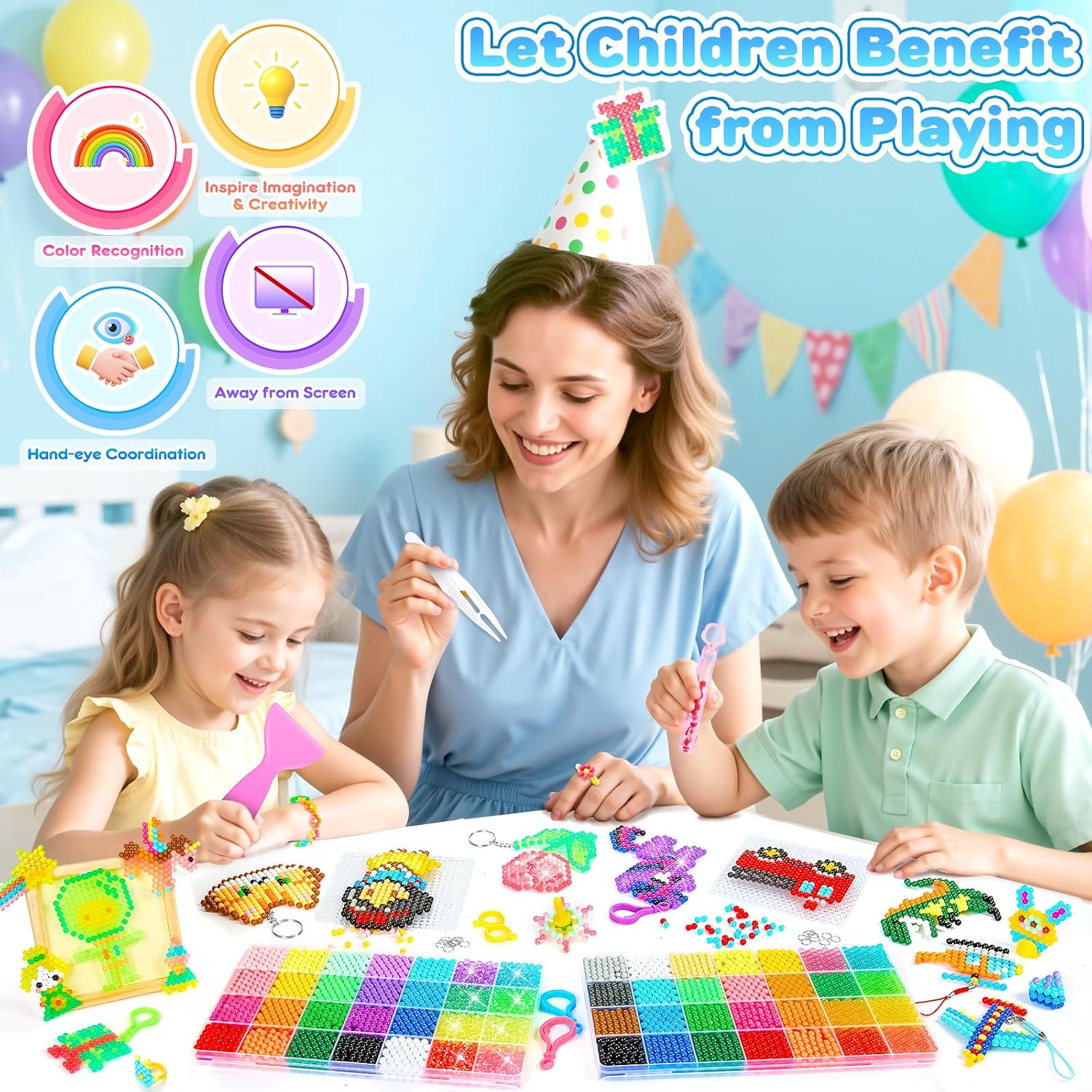 Detalle 1 de Contever Wasserperlen Starter Set 41 Farben