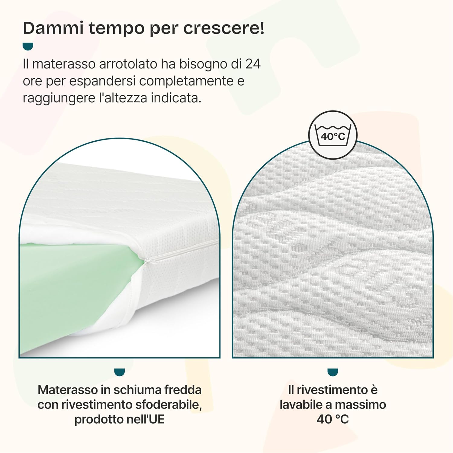 Detalle de Letto a Casetta per Cameretta con Materasso 120x200 cm – Letto Piazza e Mezza in Legno di Pino con Barriere