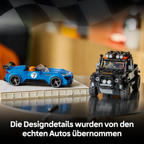 Thumbnail 4 de LEGO Speed Champions Jaguar Project 7 & Land Rover Defender 77264 – Bau- und Spielspaß für Autoliebhaber