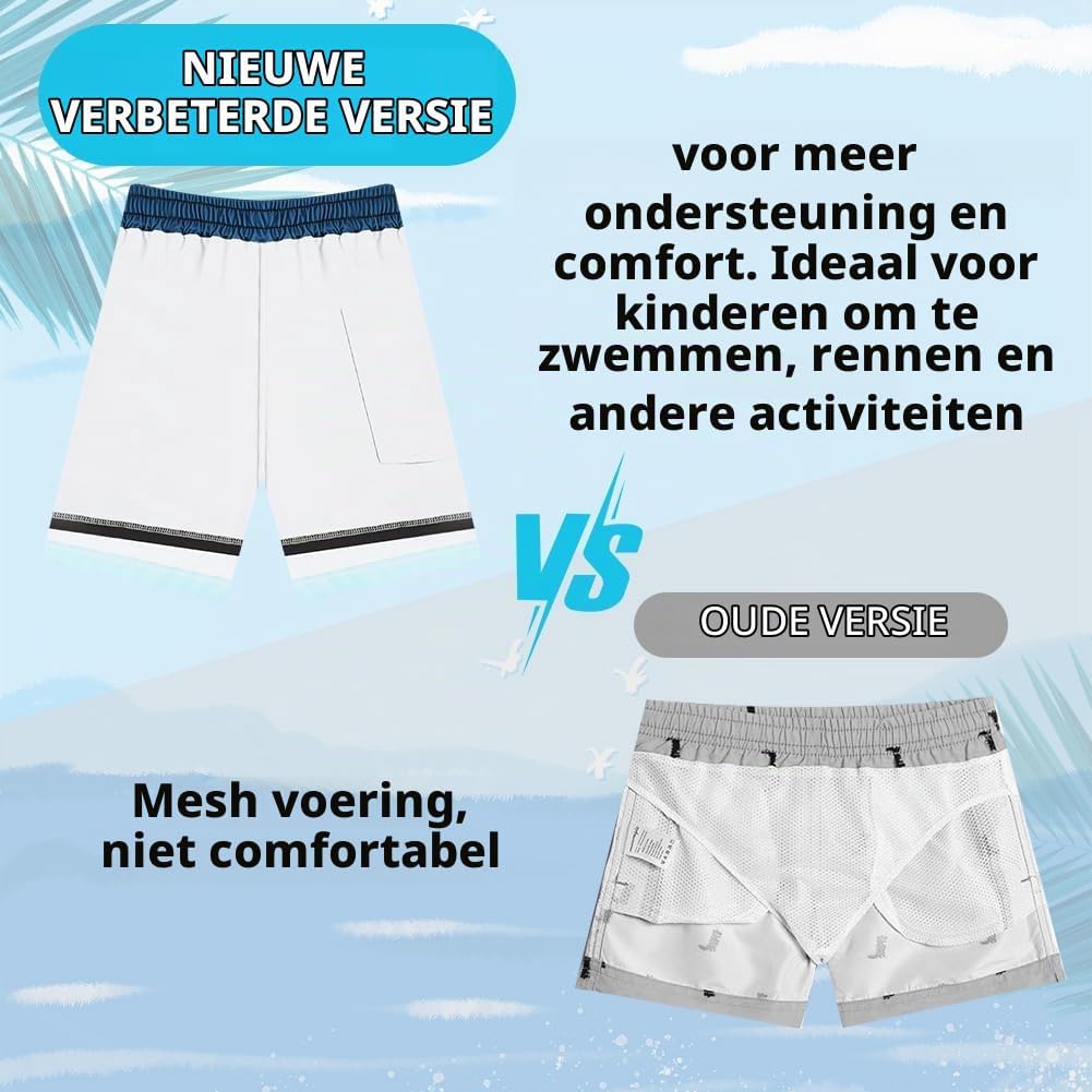 Thumbnail 6 de OSDUE jongenszwembroek met compressievoering, sneldrogend en met zakken