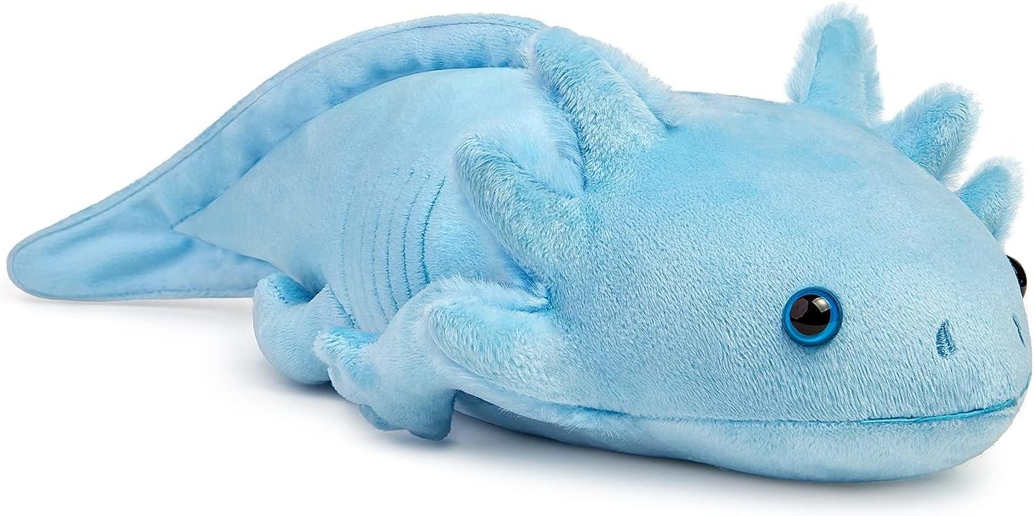 Imagen de lilizzhoumax Axolotl Plush Toy (44cm / 17inch) – Blue realistic stuffed animal en OfertitasTOP