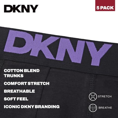 Thumbnail 4 de DKNY Scottsdale Mens Boxers Shorts Multipack (Pack of 5) – Black, XL