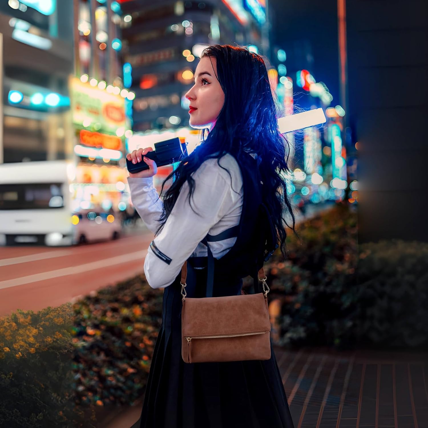 Thumbnail 1 de Gladdon Umhängetasche Damen – kompakte Crossbody mit Reißverschluss aus PU-Leder