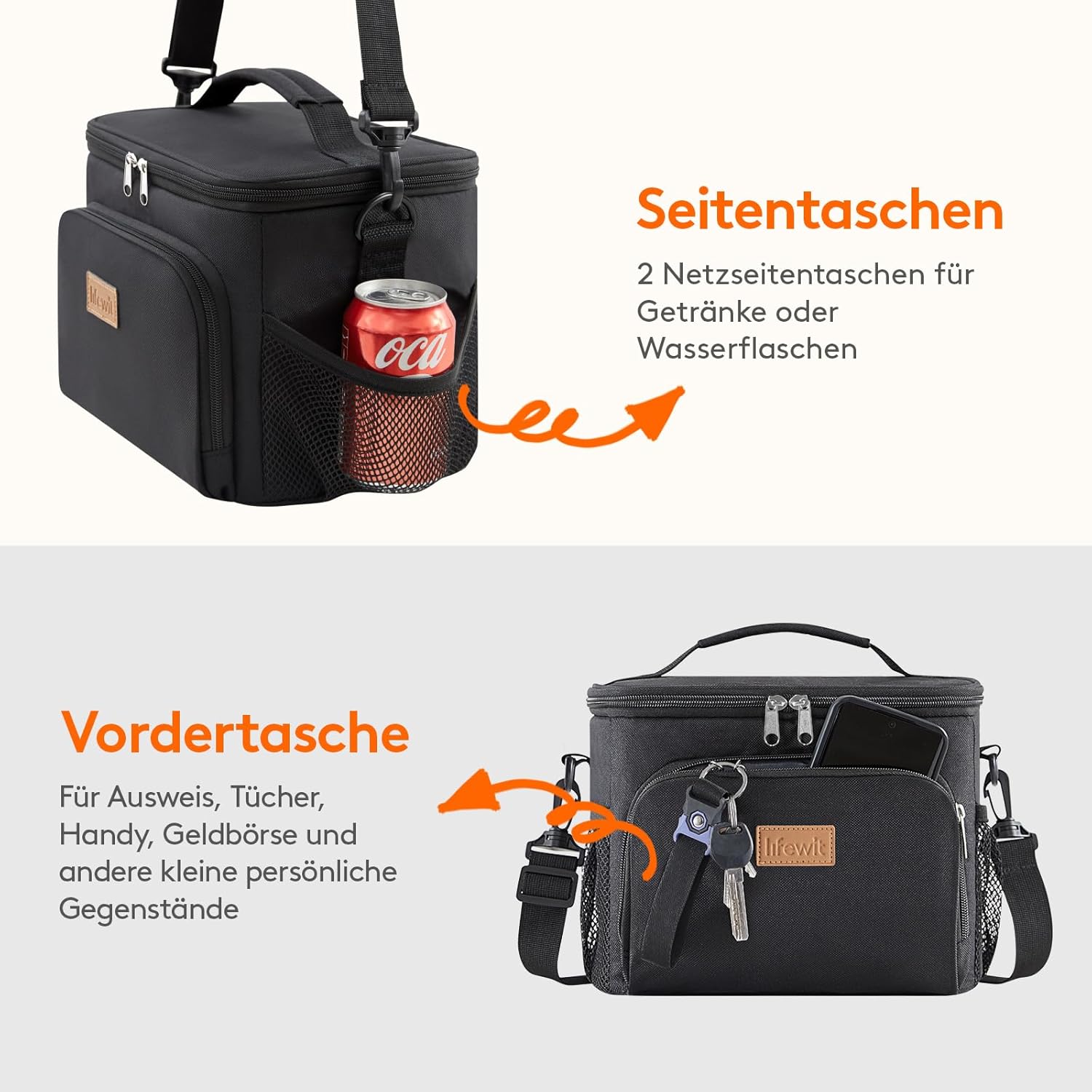Thumbnail 4 de Lifewit Isolierte Kühltasche 9L für 12 Dosen