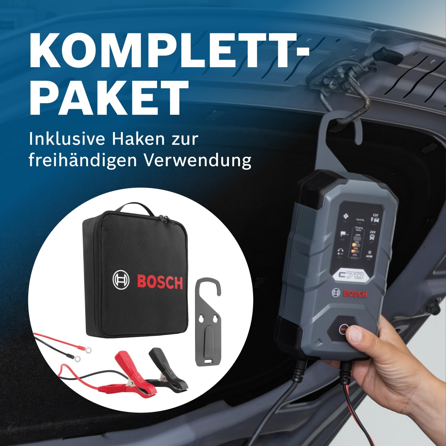 Thumbnail 6 de Bosch C70 Batterieladegerät 10 A 🔌