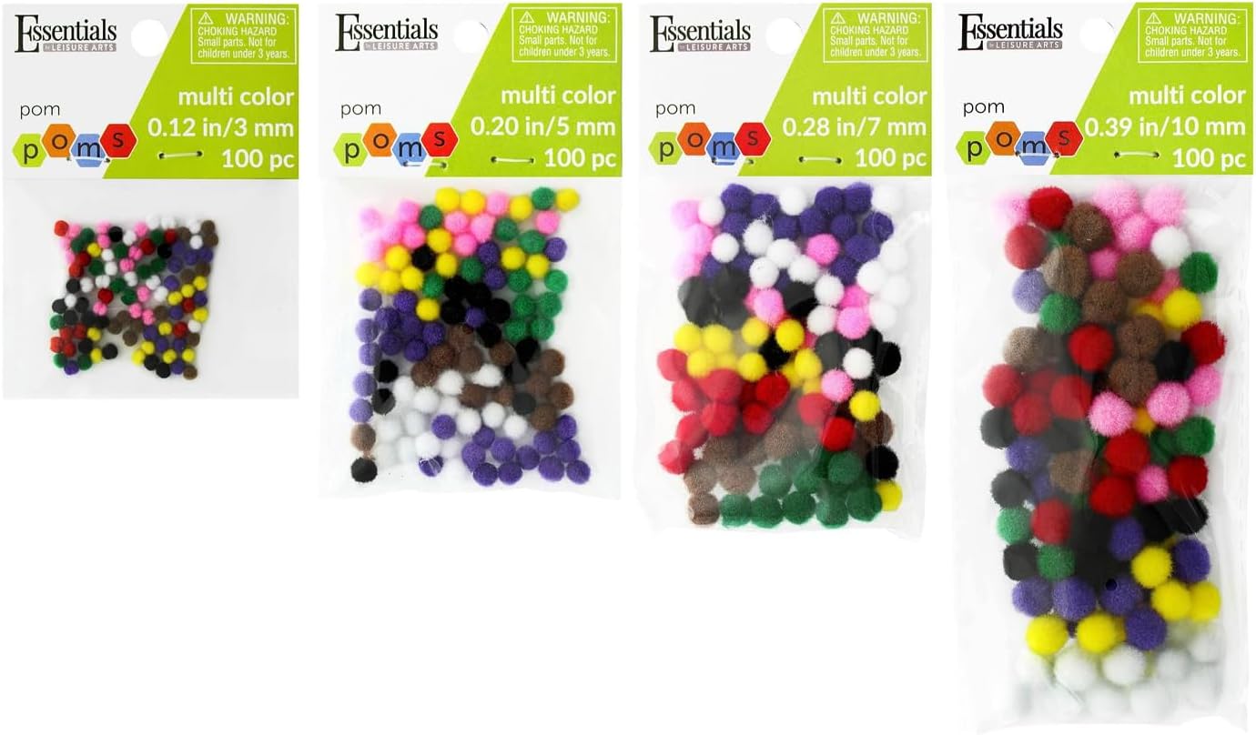 Thumbnail 6 de Essentials By Leisure Arts EBL Pom Pom 3mm Green 100pc コットンポンポン グリーン・3mm・100個入り