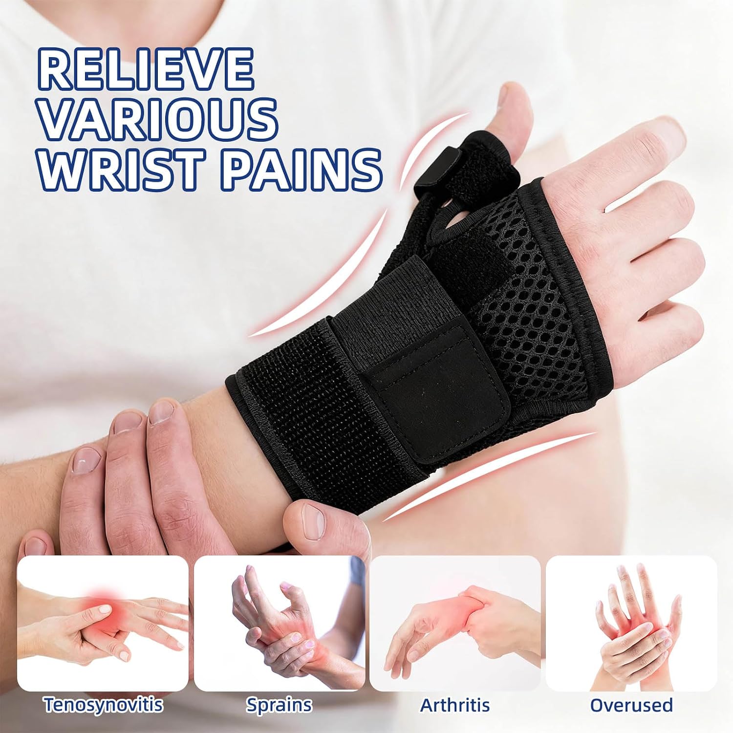 Thumbnail 2 de Bagtopia Thumb Splint Support Brace for Arthritis & Carpal Tunnel