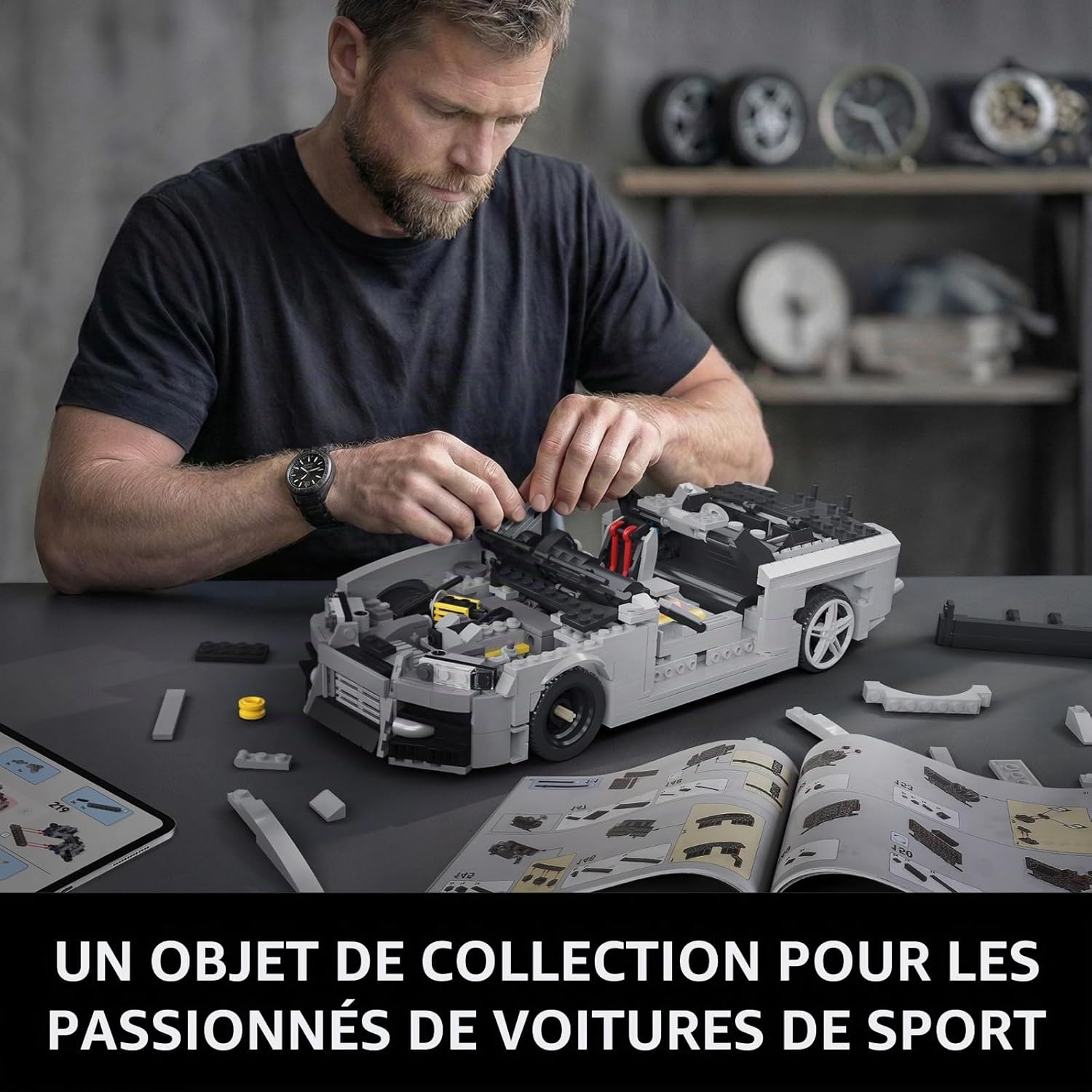 Detalle 2 de Mould King 10113 – Voiture de sport technique, 1471 pièces, kit de modélisme statique