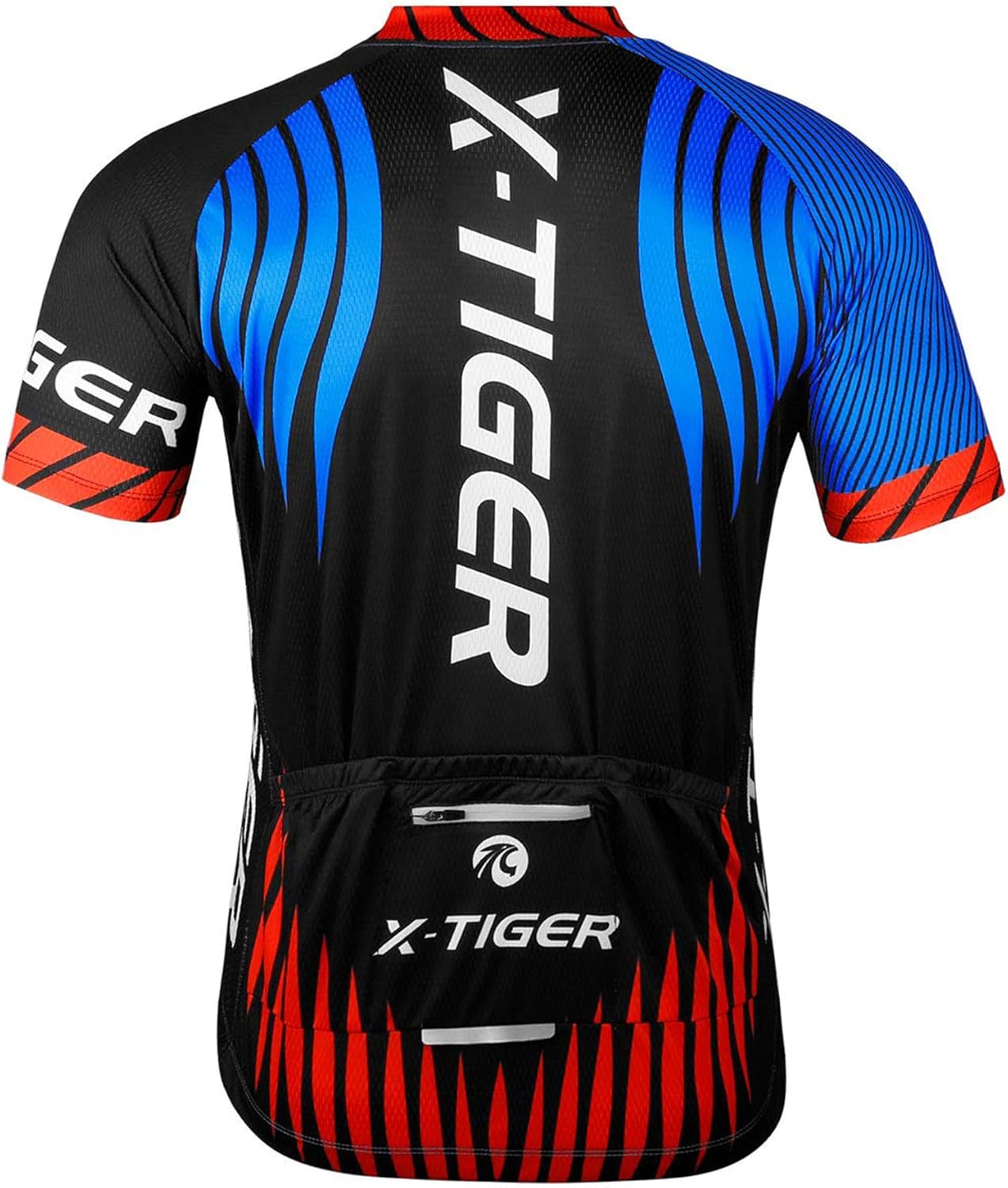 Thumbnail 3 de X-TIGER Maglietta da Ciclismo da Uomo a Manica Corta – Traspirante, Asciugatura Rapida e 3 Tasche Posteriori