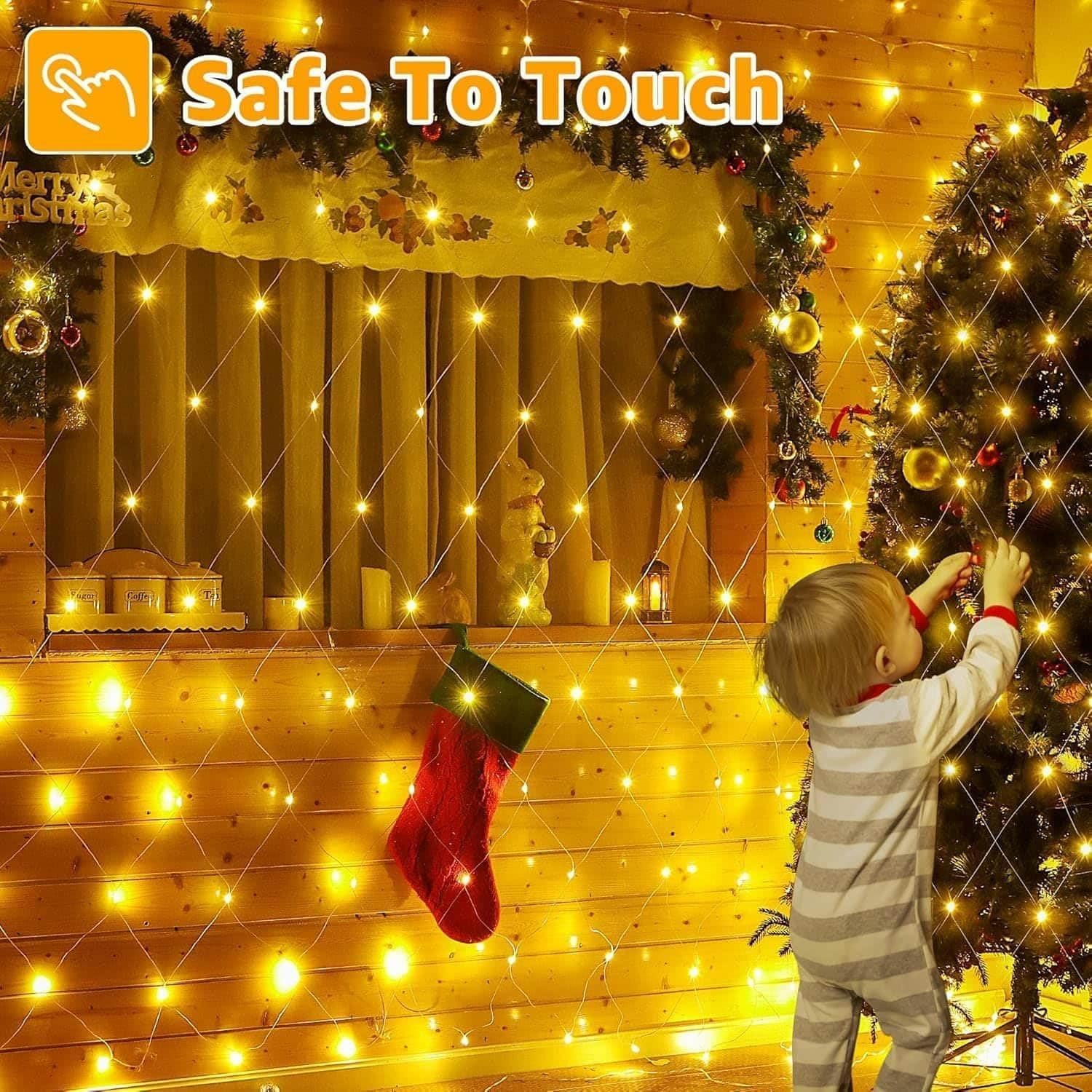Thumbnail 6 de Joycome Rete Luminosa Natale esterno 3x2 m con 200 LED, spina, timer e 8 modalità