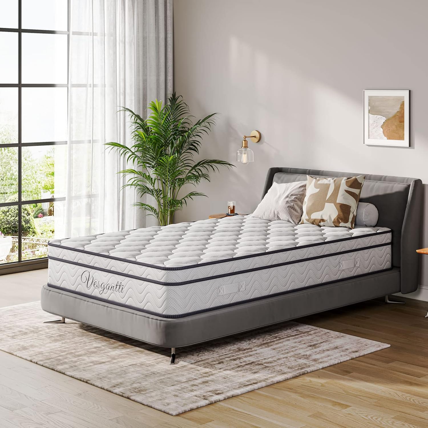 Thumbnail 6 de Vesgantti Materasso Una Piazza e Mezza 120x190 – Sistema Box Top con Molle Insacchettate e Memory Foam