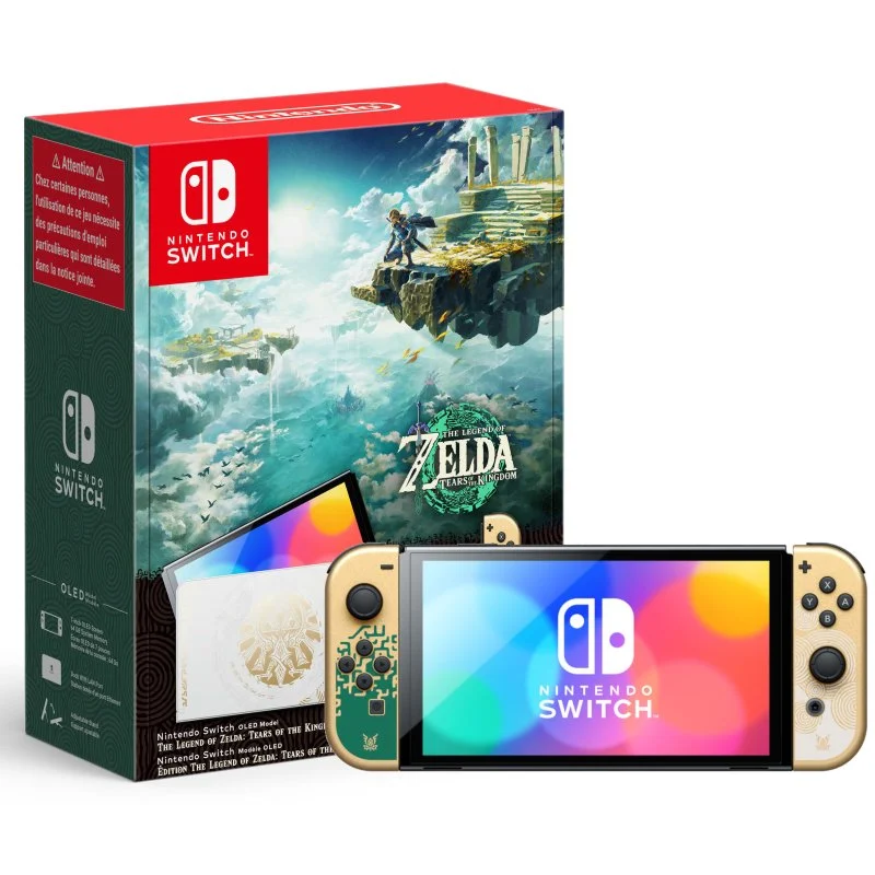 Detalle de Nintendo Switch OLED Edición limitada The Legend of Zelda: Tears of the Kingdom