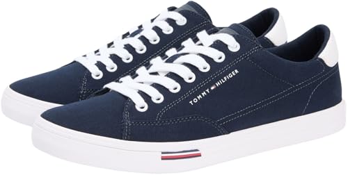 Detalle 2 de Tommy Hilfiger Vulc Core RWB Long Lace CVS FM0FM05813 Low Top — Azul Desert Sky, talla 8