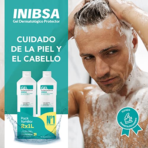 Thumbnail 4 de INIBSA Gel de baño dermatológico (pack 2 x 1 L) para cuidado de piel y cabello