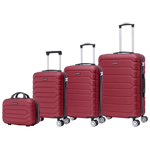 Imagen de Mi Ko Mi Ka Conjunto de Maletas de Viaje Elegantes: 3 o 4 piezas en ABS ligero y resistente en OfertitasTOP