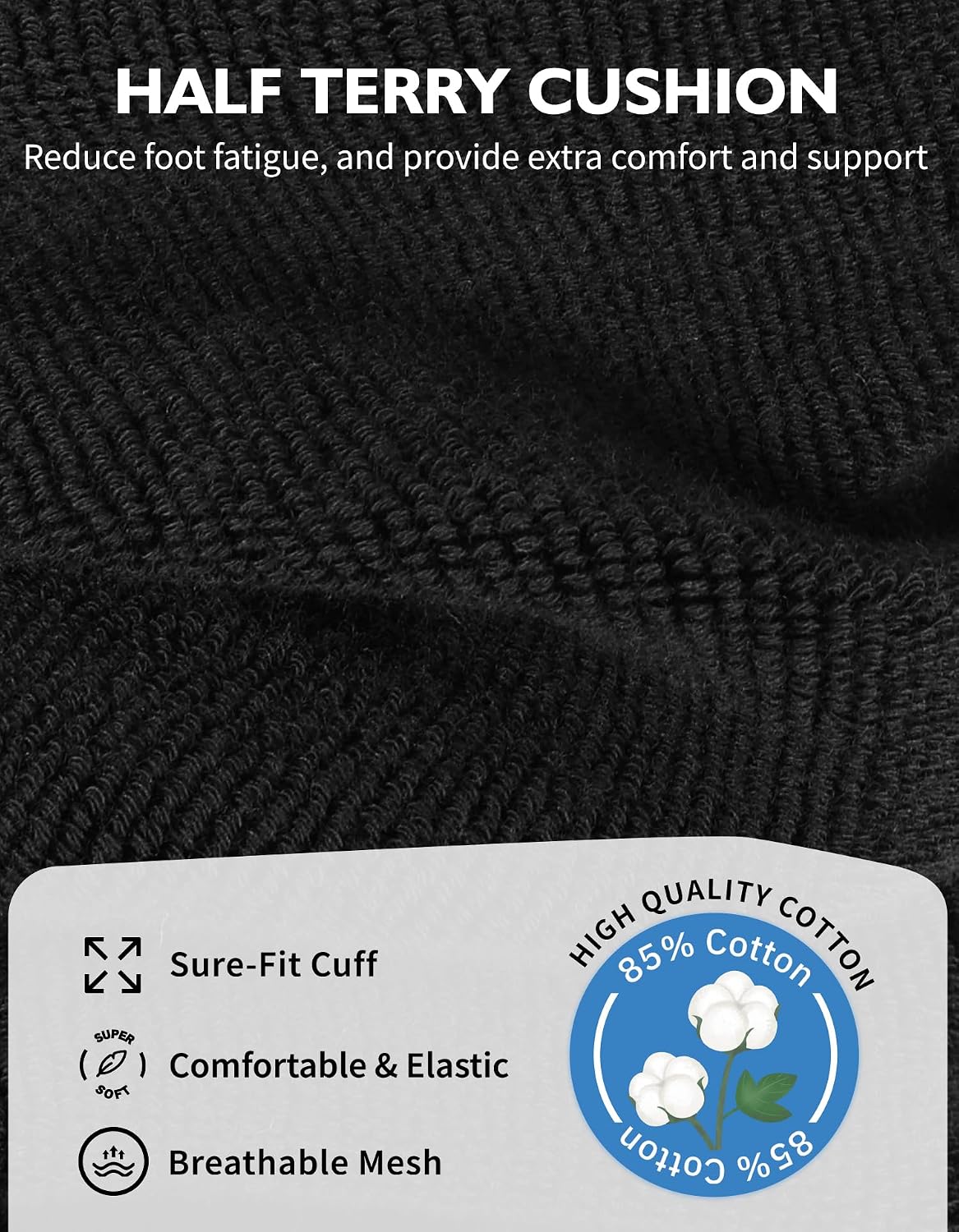 Thumbnail 4 de CLOSEMATE sports quarter socks 6 pairs
