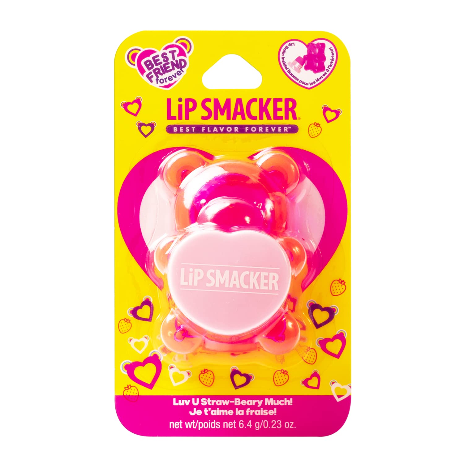 Detalle 2 de Lip Smacker Sugar Bear Luv U Straw-Berry Lip Balm ๐ฏ
