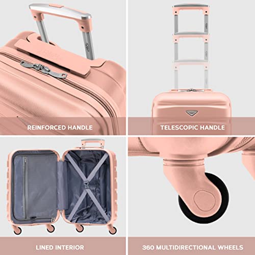 Thumbnail 6 de Flight Knight Lightweight 4 Wheel ABS Cabin Suitcase 55x35x20cm