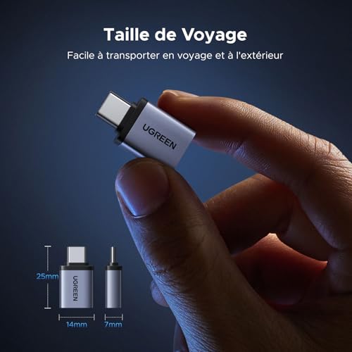 Thumbnail 7 de UGREEN Adaptateur USB C vers USB 3.2 10Gbps Type-C vers Type-A (Lot de 4)