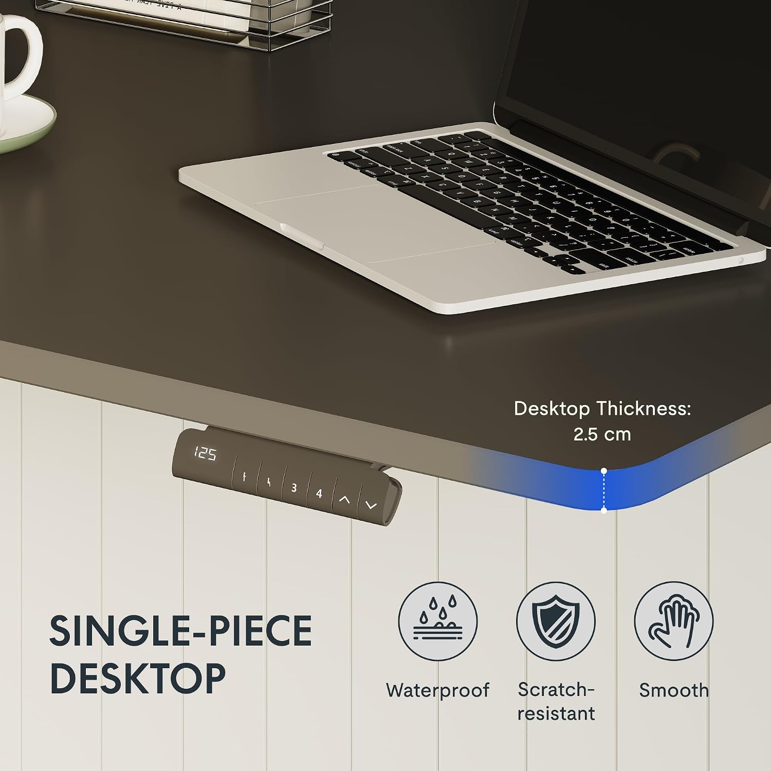 Detalle de FLEXISPOT scrivania regolabile 140×80, 100 kg